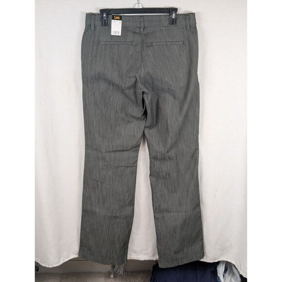 Lee Trouser Regular Fit Mid Rise Flex Motion Pants Gray Women's Size 12 Long NWT - Picture 8 of 13
